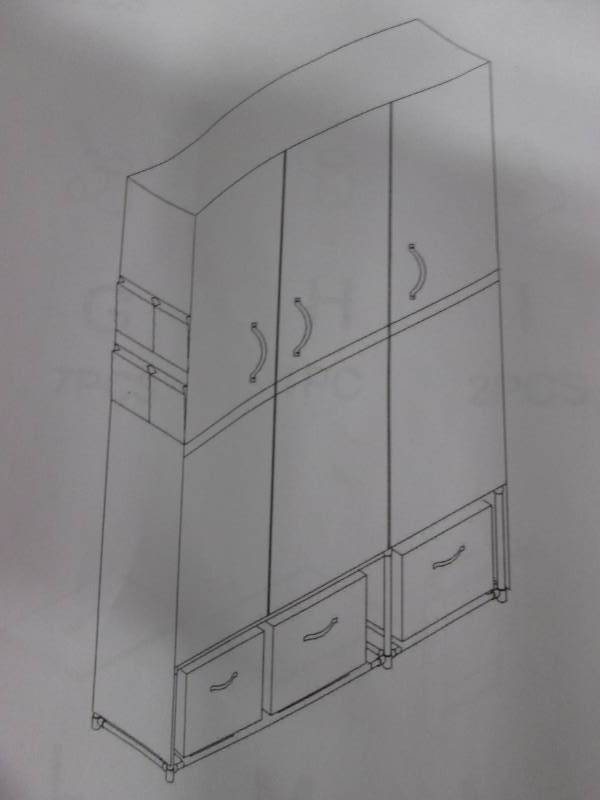 lot 239 image: Tres Storage Closet Black open box ...