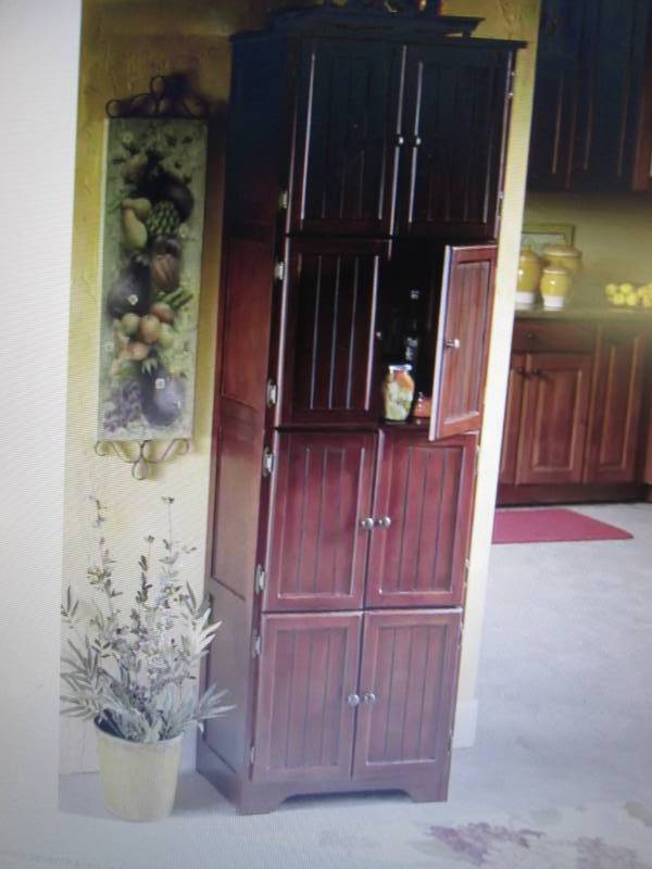 lot 246 image: 8 Door Wall Cabinet open box Retail...