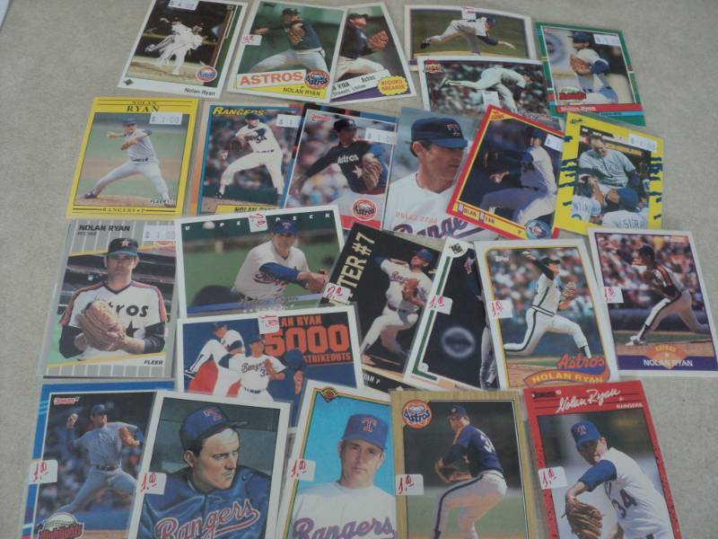 25 Nolan Ryan Cards...