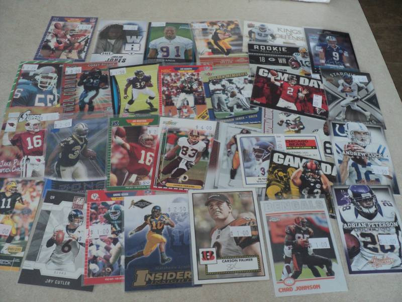 30 Football Star Cards...