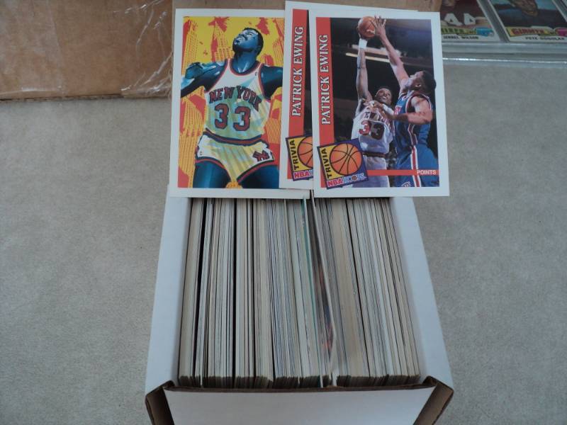 Box of Patrick Ewing Cards...