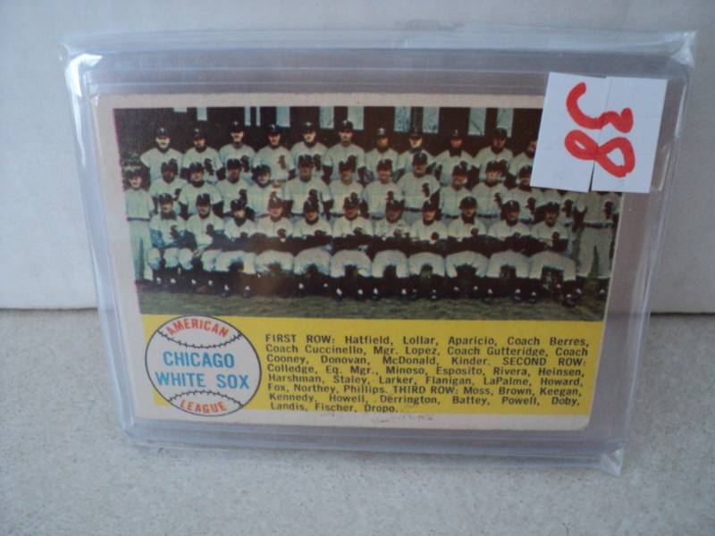 1958 Topps Chicago White Sox Card...