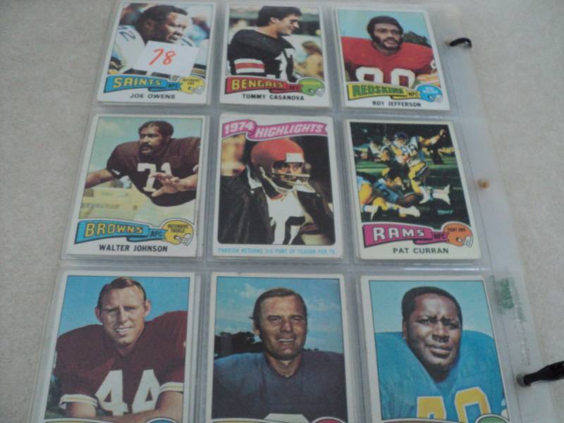 1975 Topps Football Cards...