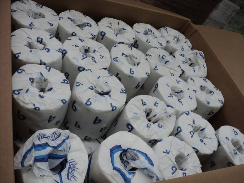 100 Rolls of 2 ply Toilet Tissue...