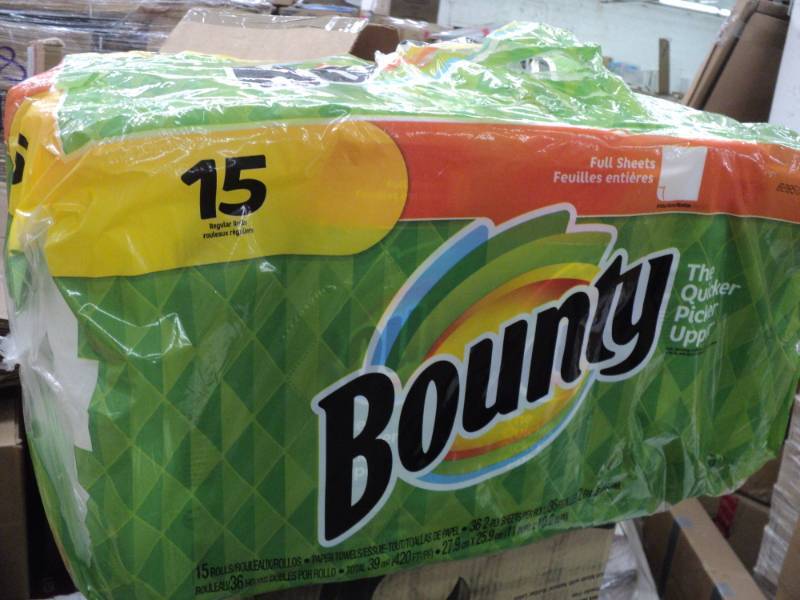 15 Rolls Bounty 2 ply Paper Towels...