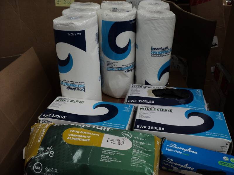 Paper Towels, Nitrile Gloves, Food ...