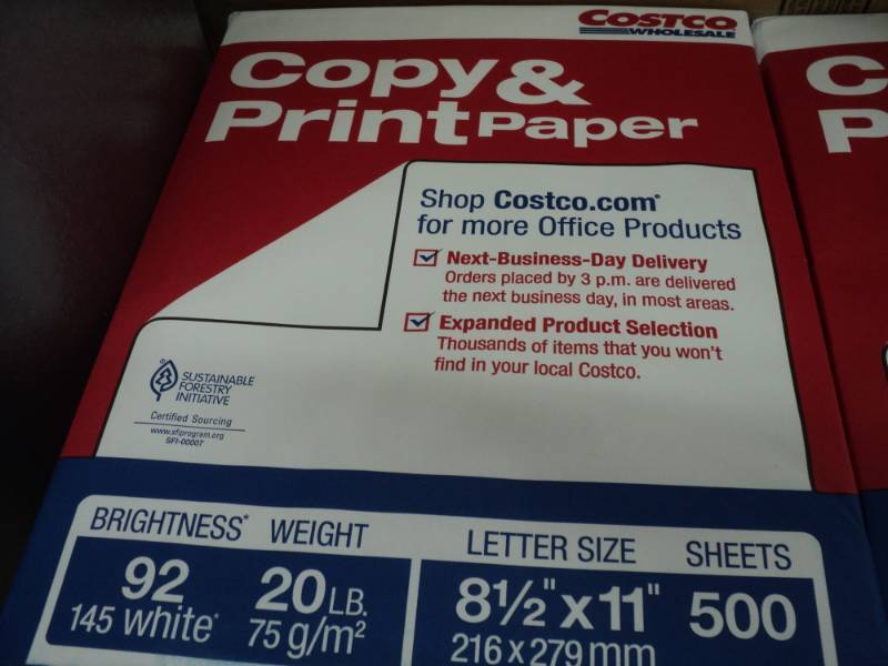 3000 Sheets Costco 8.5 x 11 White C...