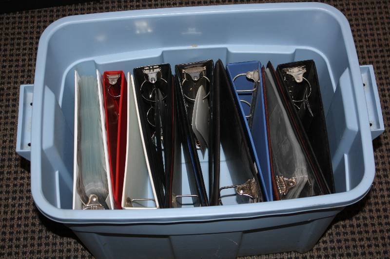 lot 32 image: Lot of 11 Sports Card Binders and 9 Pocket Pages