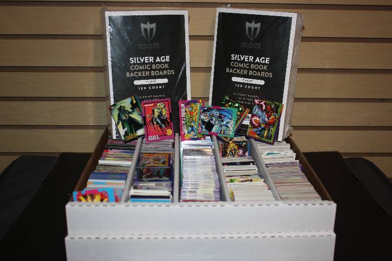 lot 33 image: Monster Box of Comic Cards and (2) Backer Boards