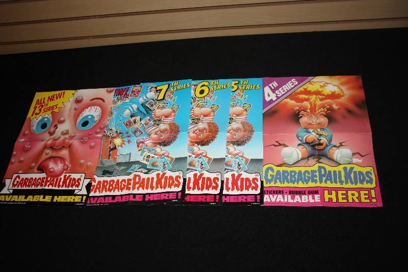 lot 44 image: Lot of 5 Garbage Pail Kids Marketing Posters