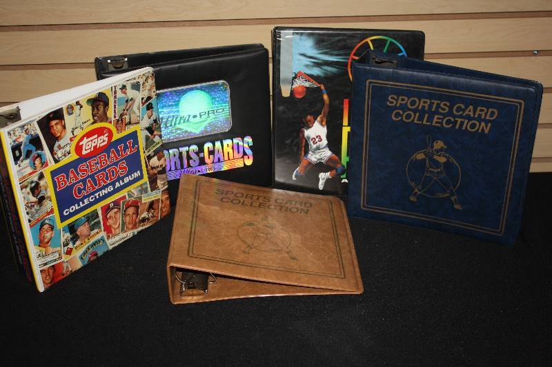 lot 47 image: Lot of 5 Sports Card Binders