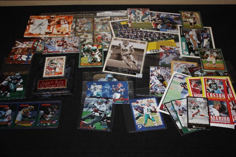 lot 55 image: Lot of Oversized and Oddball NFL Football Cards and Extras