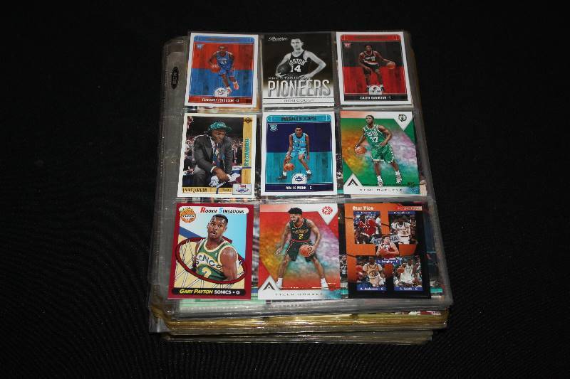 lot 72 image: Lot of 100 Full 9 Pocket Pages All Basketball