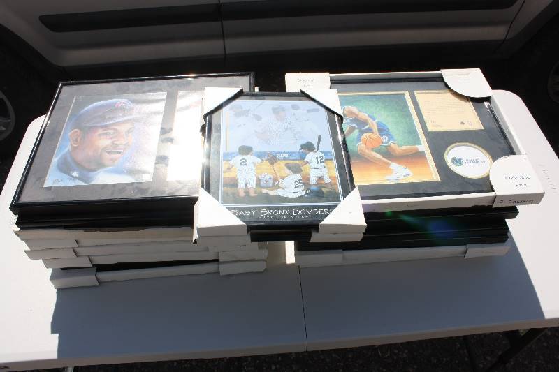 lot 77 image: Lot of 18 Framed Sports Photo