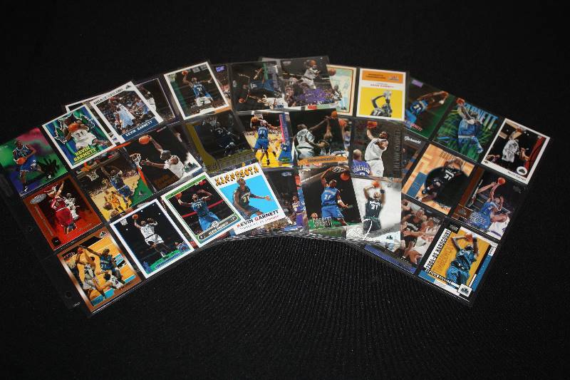 lot 115 image: Lot of 45 Kevin Garnett Basketball Cards All Different