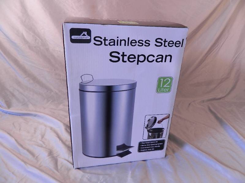 lot 5 image: New EuroHome 12L Stainless Steel Stepcan