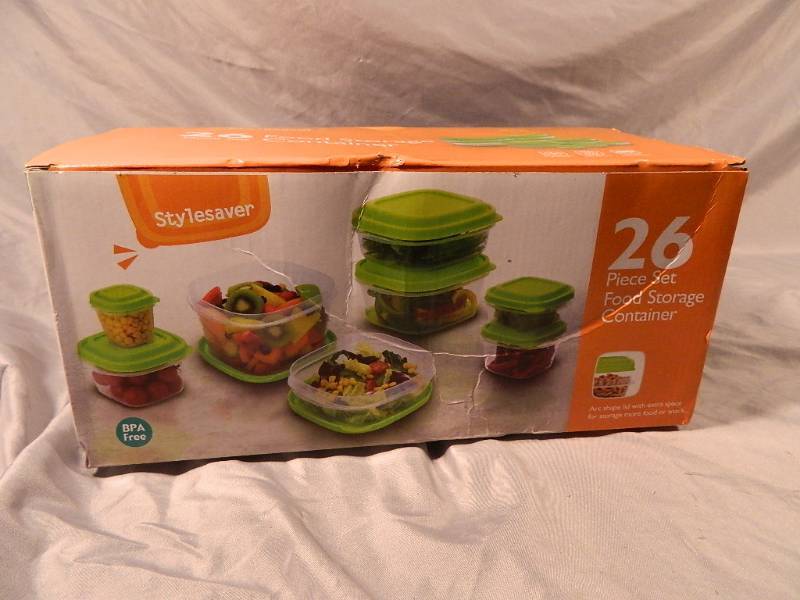 lot 73 image: New 26 Pc Food Storage Container Set