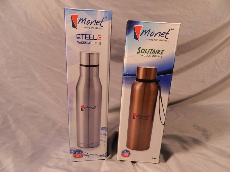 lot 74 image: 2 New Steel Vacuum Bottles