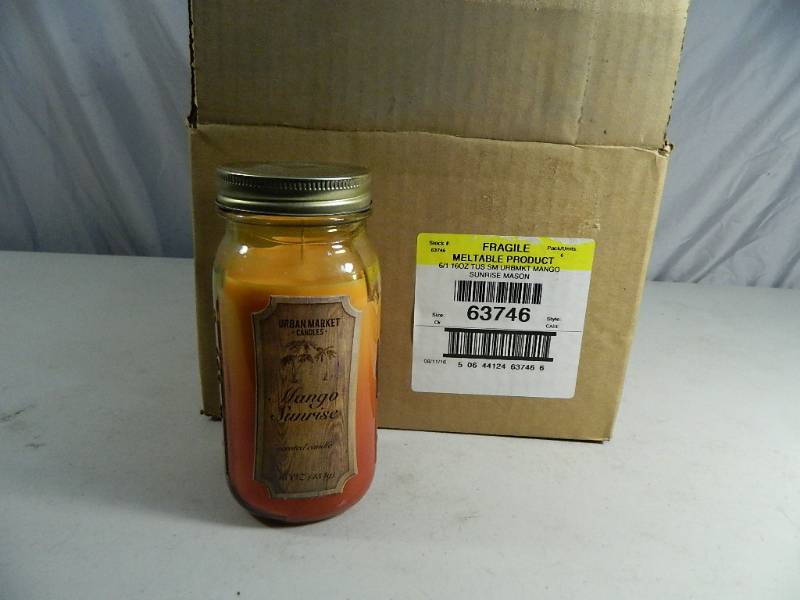 lot 95 image: New Case of Large Jar Candles