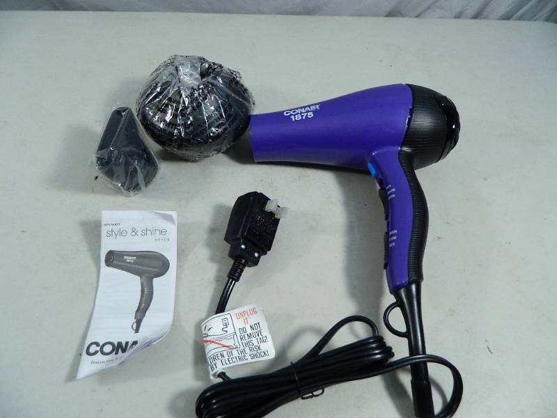 lot 116 image: New Conair Hair Dryer with Attachments