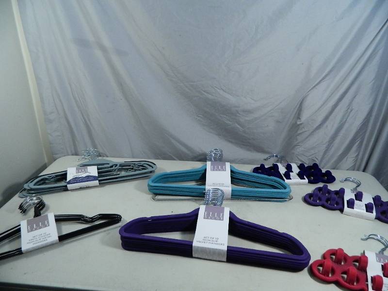 lot 131 image: 46 New Assorted Elle Hangers