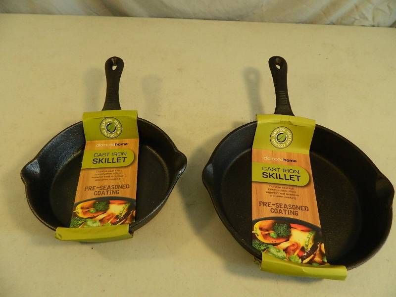 lot 150 image: 2 New Cast Iron Skillets