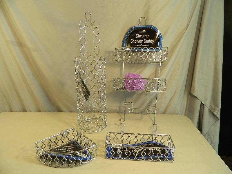 lot 177 image: New Chrome Bathroom Accessories
