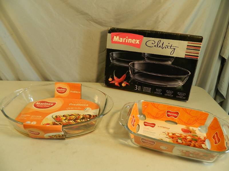 lot 183 image: New Glass Marinex Bakeware