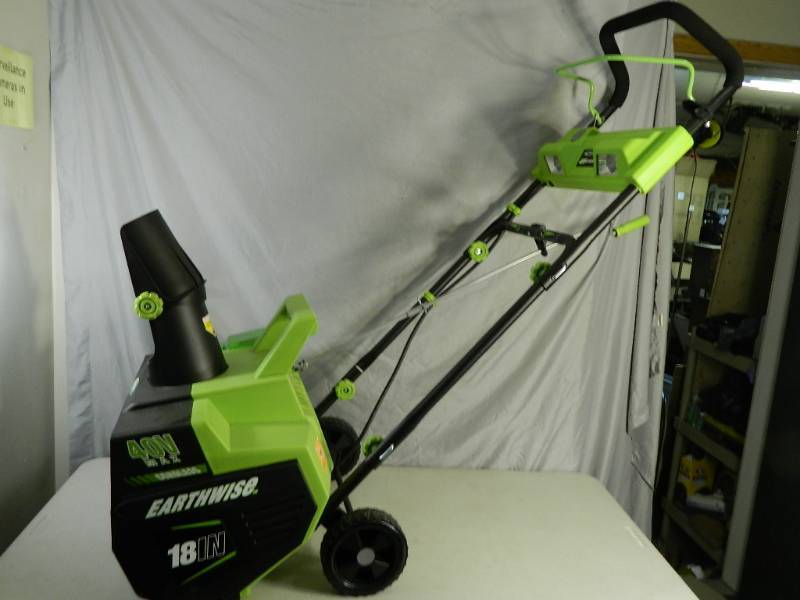 lot 2 image: Brand New 40 Volt Cordless Lithium Ion Snowblower