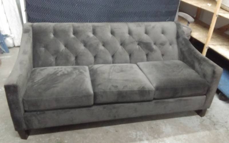 6 Foot Sofa By Max Home Micro Velvet Fabric In Corsica Chocolate 6 Foot Sofa By Max Home Micro Velvet Fabric In Co