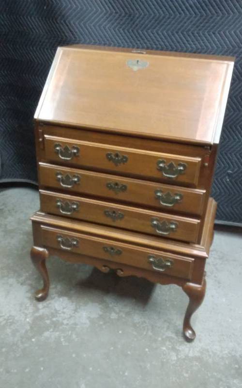 Maddox Tables 4 Drawer Drop Front Secretary Writing Desk 24x16x40