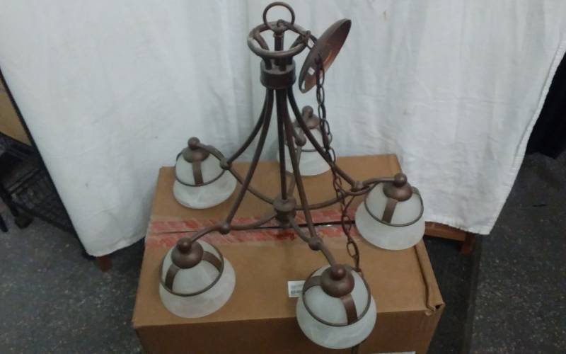 5-Globe Ceiling Light Fixture Chandelier
