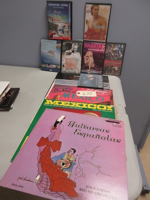 lot 673 image: LATIN RECORDS AND DVDS