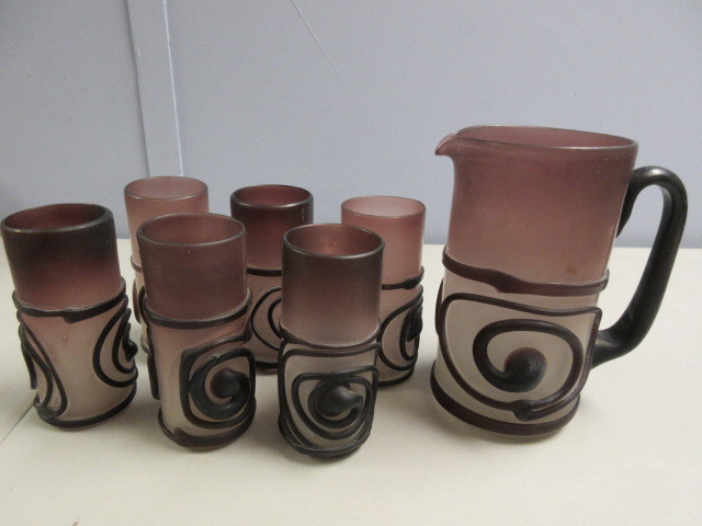 lot 676 image: HANDBLOWN GLASS FROM TEHRAN