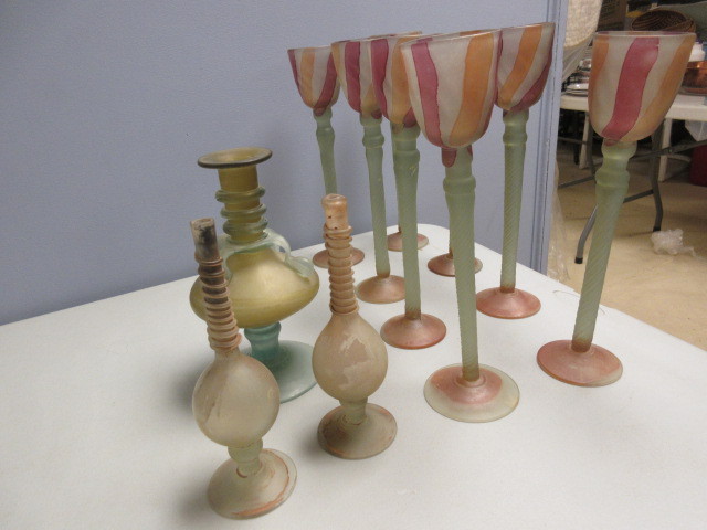 lot 677 image: HAND BLOWN GLASS FROM TEHRAN