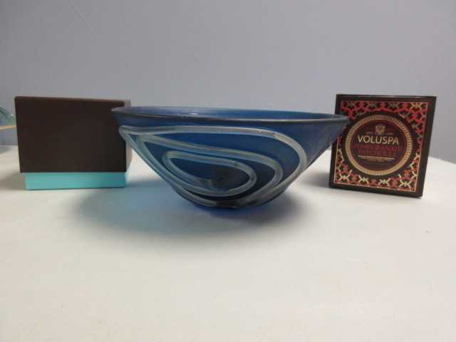 lot 678 image: HAND BLOWN GLASS FROM TEHRAN AND CANDLES