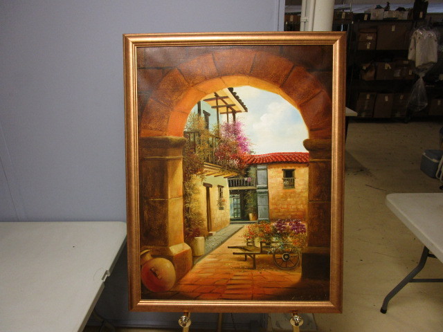 lot 761 image: ORIGINAL PAINTING OF CARTAGENA , COLOMBIA