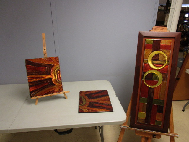 lot 754 image: ORIGINAL SIGNED AND NUMBERED 3PC METAL WALL ART