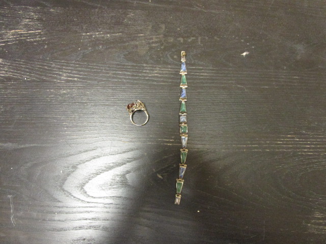 lot 787 image: STERLING AND GEMSTONE JEWELRY