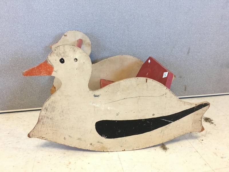 Wooden Duck Child Rocker