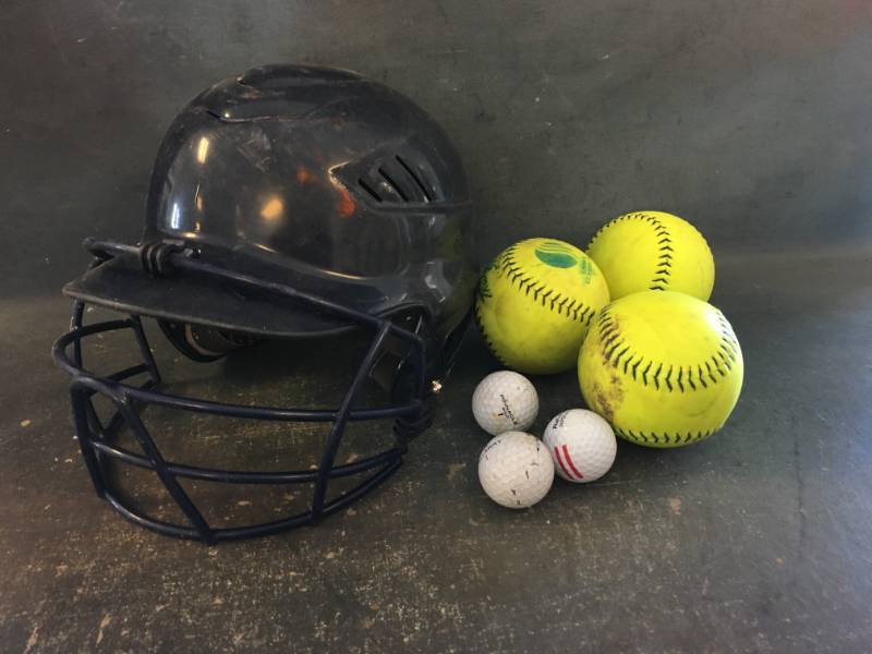 Rawlings Baseball Helmet, Softballs and More