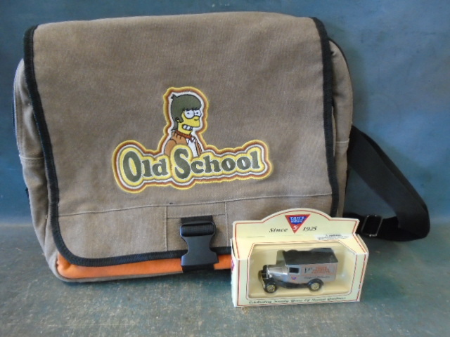 Simpson Computer Bag and Diecast Metal Truck