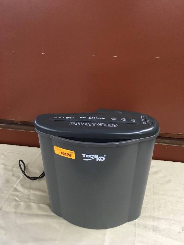 lot 64 image: TechKo Paper Shredder