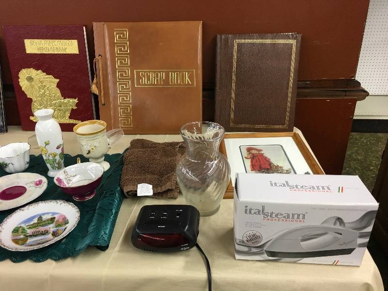 lot 65 image: Scrapbooks & Dishware