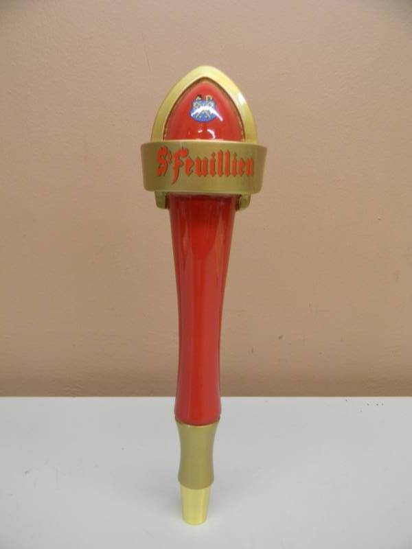 lot 39 image: ST FEUILLIEN BREWING BELGIUM Since 1873 - RARE - Beer Tap Handle - NEW NEVER USED - APPROX 11 - SEE PICTURES