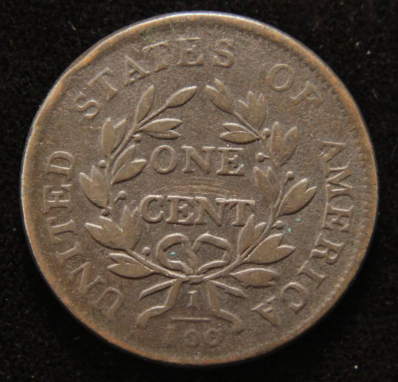 lot 01 image: 1802 US DRAPED BUST LARGE CENT VF