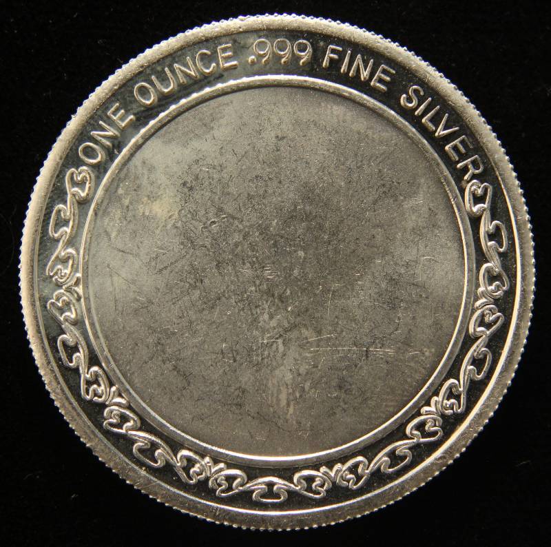 lot 04 image: 1 TROY OZ. .999 FINE SILVER ELEPHANT