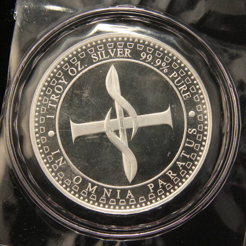 lot 10 image: 1 TROY OZ. .999 FINE SILVER SCOTTSDALE SILVER SEALED