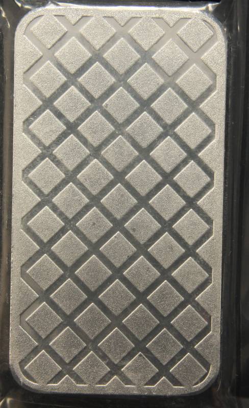 lot 23 image: 5 TROY OZ. .999 FINE SILVER BAR WALKING LIBERTY DESIGN