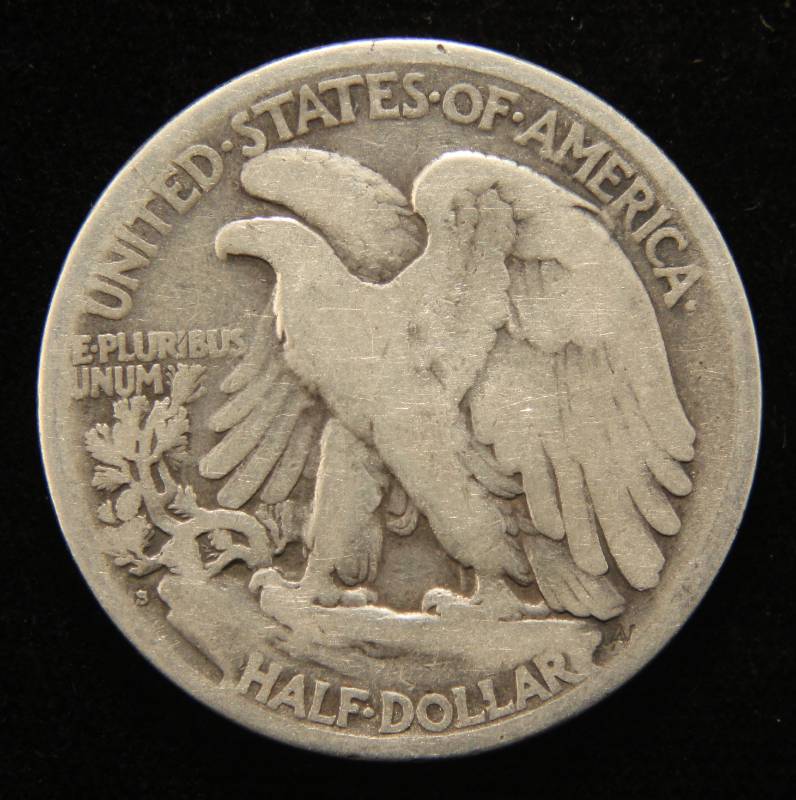 lot 29 image: 1920-S WALKING LIBERTY HALF DOLLAR